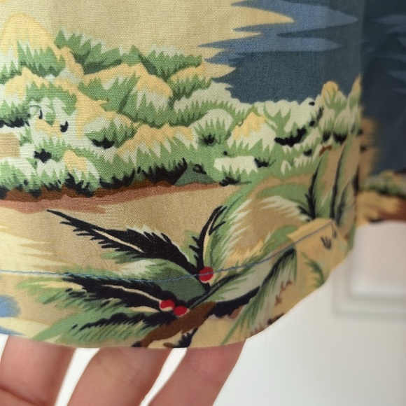 VTG Hawaiian Shirt beach scene authentic Made in Hawaii XL or L single stitch - Picture 7 of 7